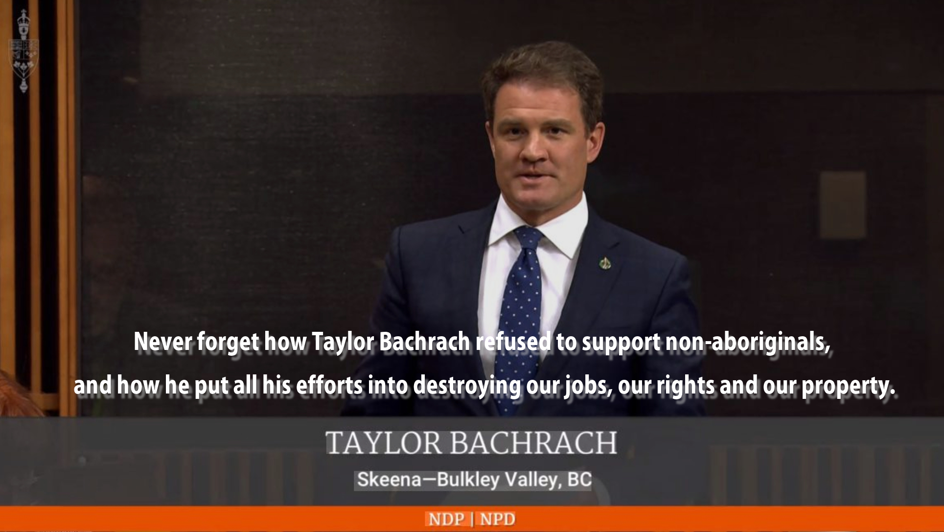 Taylor Bachrach still pushing to kill jobs in our riding.